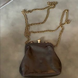 Hobo leather crossbody purse